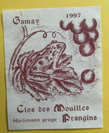 19815 - Gamay 1997 Clos Des Mouilles Hürlimann Prangins Grenouille    !!! Petits Trous - Frösche Und Kröten