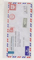 HONG KONG 1967 Registered Airmail Cover To Germany Meter Stamp - Brieven En Documenten