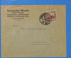 Saar 1926 Lettre De Saarbrücken (G8271) - Brieven En Documenten