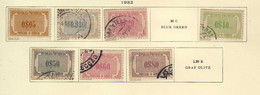 Portugal  (1932-33)  - Timbres-Taxe  - Obliteres - Usado