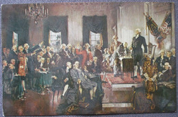 USA UNITED STATES WASHINGTON SIGNING OF THE CONSTITUTION CP AK PC CARD ANSICHTSKARTE CARTOLINA POSTCARD CARTE POSTALE - Buffalo