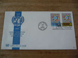 (7) UNITED NATIONS -ONU - NAZIONI UNITE - NATIONS UNIES * FDC 1966 , WFUNA - Brieven En Documenten