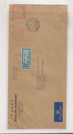 HONG KONG 1961 Registered Airmail Cover To Germany Meter Stamp - Covers & Documents