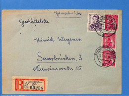 Saar 1949 Lettre Einschreiben De Neunkirchen (G8283) - Lettres & Documents