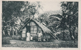 Etablissements Français De L'Océanie Tahiti Case Indigène, Rare - Polynésie Française