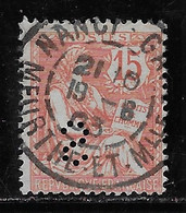 ANCOPER S 1 - N° 125 PERFORE S OBLITERE TB INDICE 6 - Used Stamps