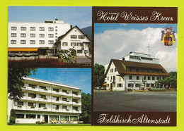 FELDKIRCH Altenstadt Voralberg Hotel Restaurant Weisses Kreuz A Und T HERBURGER VOIR DOS Autos VW Golf - Feldkirch