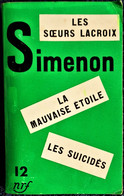 Georges Simenon - Éditions Verte - N° 12 - Trois Romans - Nrf - ( 1953 ) . - Simenon