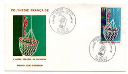 Polynésie Française --1970--FDC--1er Jour -Huitre Perlière ....n° 34  PA.....cachet PAPEETE....à Saisir - Covers & Documents