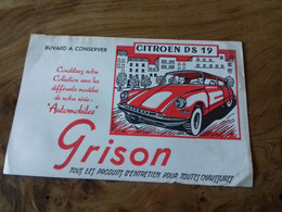 27/ BUVARD GRISON CITROEN DS 19 - Shoes