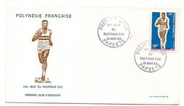 Polynésie Française --1969--FDC-1er Jour -3° Jeux Du Pacifique--..n° 68 ...cachet PAPEETE....à Saisir - Briefe U. Dokumente