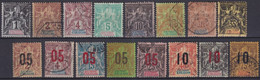 ANJOUAN - 1892/1912 - PETIT LOT OBLITERES - COTE YVERT = 107 EUR - - Used Stamps