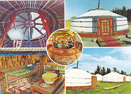 W4146- MONGOLIAN TRADITIONAL HOUSINGS, YURT, DIFFERENT VIEWS - Mongolië