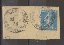 N° 140 U° _FAUX De NICE_Sur Fragment Taxé_cote 60.00_2 Scans - 1921-1960: Moderne