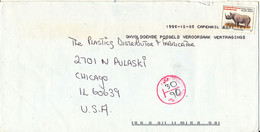 South Africa Underpaid Cover With Postal Due T Sent To USA 12-5-1995 - Storia Postale