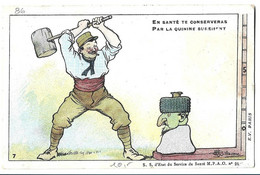 Carte De Franchise Militaire Anti-paludéenne 'En Santé Te Conserveras ...' - Guerre De 1914-18