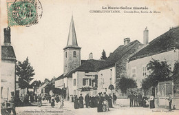 COMBEAUFONTAINE Grande Rue Sortie De Messe - Combeaufontaine