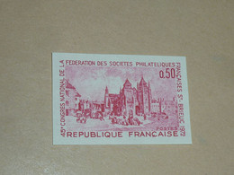 TIMBRE DE FRANCE NON DENTELE N°1718a Saint-brieuc 45 Congrès National... - NEUF SANS CHARNIERE(C.V) - 1971-1980