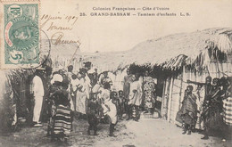 COTE D'IVOIRE GRAND BASSAM TAMTAM D'ENFANTS 1907 - Costa D'Avorio