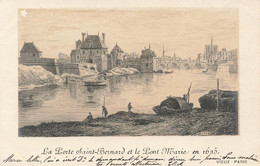 CPA Vieux Paris - La Porte St Bernard Et Le Pont Marie En 1635 - Série N 623 - Circulé En 1903 - Other Monuments