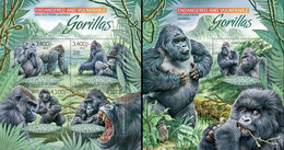 Uganda 2012, Animal, Gorillas, 4val In BF +BF - Gorilas