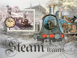 Uganda 2012, Steam Trains, Clock, BF - Horlogerie