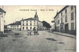 CPA   POUXEUX  Place Et Mairie - Pouxeux Eloyes