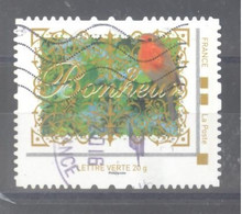 France Collector Oblitéré (2015 - Porte-bonheur - Bonheur) (cachet Rond Et Lignes Ondulées) - Collectors