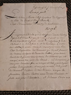 Lettre Franchise WASSERBOURG AN 7 Fourniture De Voiture WALBACH TURCKHEIM SOUTZBACH - 1801-1848: Précurseurs XIX
