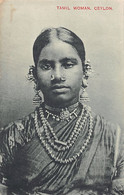 SRI LANKA - Tamil Woman With Jewels - Publ. Plâté & Co. - Sri Lanka (Ceylon)
