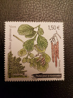 Andorra  2021 Andorre Aulne Alnus Glutinosa Aulne Tree Arbre Plant Flora Fiori Baum 1v Mnh - Unused Stamps