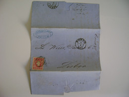 PORTUGAL - LETTER SENT FROM PORTO TO LISBOA IN 1868 IN THE STATE - Covers & Documents