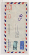 HONG KONG 1961 Registered Airmail Cover To Germany Meter Stamp - Brieven En Documenten