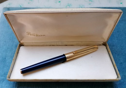 PENNA STILOGRAFICA PELIKAN P 30 ZAFFIRO E ORO 1966 VINTAGE GERMAN FOUNTAIN PEN BOXED - Stylos