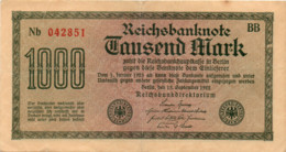 GERMANIA -1000 MARK 1922 -   World Paper Money P-76b  BB - 1000 Mark