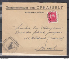Brief Van Ophasselt (sterstempel) Naar Brussel - Cachets à étoiles