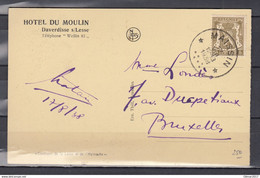 Postkaart Van Maissin (sterstempel) Naar Bruxelles - Postmarks With Stars