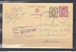 Postkaart Van Morville (sterstempel) Naar Gosselies - Cachets à étoiles