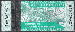 Fiscal/ Revenue, Portugal - Tabac/ Tobacco Tax, Imposto Sobre Tabaco - |- Açores, 2016 - Used Stamps