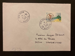 LETTRE TP MAYOTTE 2,50 OBL.18-2 1992 976 SADA MAYOTTE - Briefe U. Dokumente