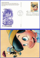 #UX410 U/A PCS ARTCRAFT FDC   Pinocchio And Jiminy Cricket - Other