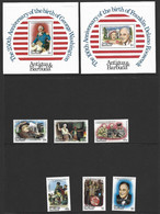 Barbuda 1982 Washington & Roosevelt Anniversaries Set Of  6 & Both Miniature Sheets MNH - Barbuda (...-1981)