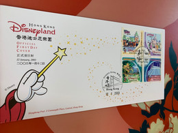 Hong Kong FDC Stamp Disneyland 2003 - FDC