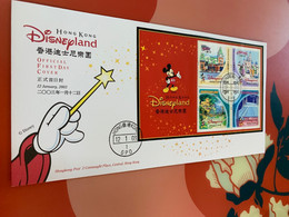 Hong Kong FDC Stamp Disneyland 2003 - FDC