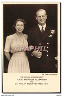 CPA The Royal Engagement HRH Princess Elizabeth And Lt Philip Mountbatten RN - Königshäuser