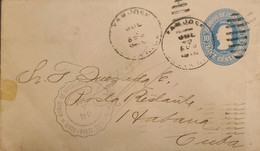 J) 1915 COSTA RICA, COLON, POSTAL STATIONARY, CIRCULATED COVER, FROM COSTA RICA TO CARIBE - Costa Rica