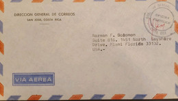 J) 1956 COSTA RICA, PHILATELIC OFFICE, AIRMAIL, CIRCULATED COVER, FROM COSTA RICA TO USA - Costa Rica