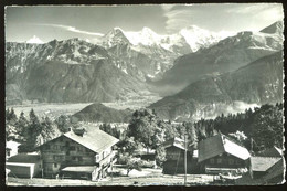 Delcampe - Beatenberg Waldegg Chalet Talblick Schreckhorn Finsteraarhorn 1963 Eiger Mönch Jungfrau Gyger - Wald