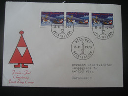 Finnland 1973- Adventgrüße Aus Helsinki Auf Sonderumschlag - Lettres & Documents