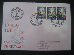 Finnland 1975- Adventgrüße Aus Helsinki Auf Sonderumschlag - Covers & Documents